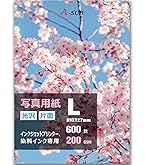 Amazon | プラス 写真用紙 超きれいな光沢紙 L判 100枚入 IT-100L-GC